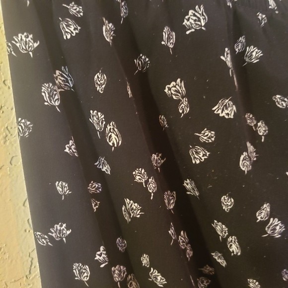 EXPRESS Women's Strapless Black White Floral Drawstring Waist Jumper Size XS - Picture 5 of 10